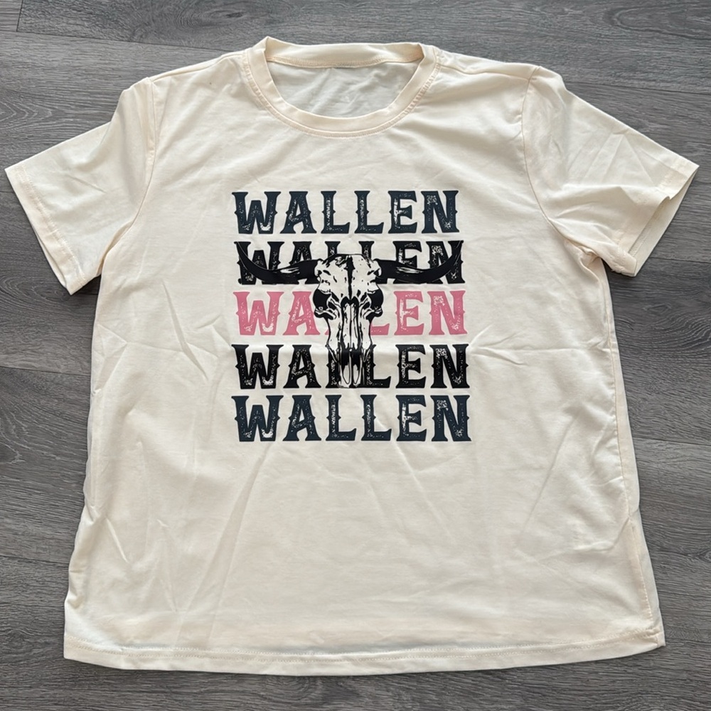 Morgan Wallen Vintage Graphic T-Shirt Country Concert Steer Skull Large